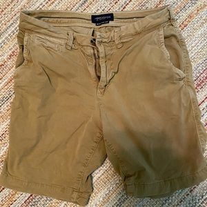 American Eagle next Level Flex Khaki Shorts